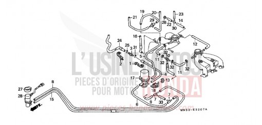 ROHRE (6) GL1500K de 1989